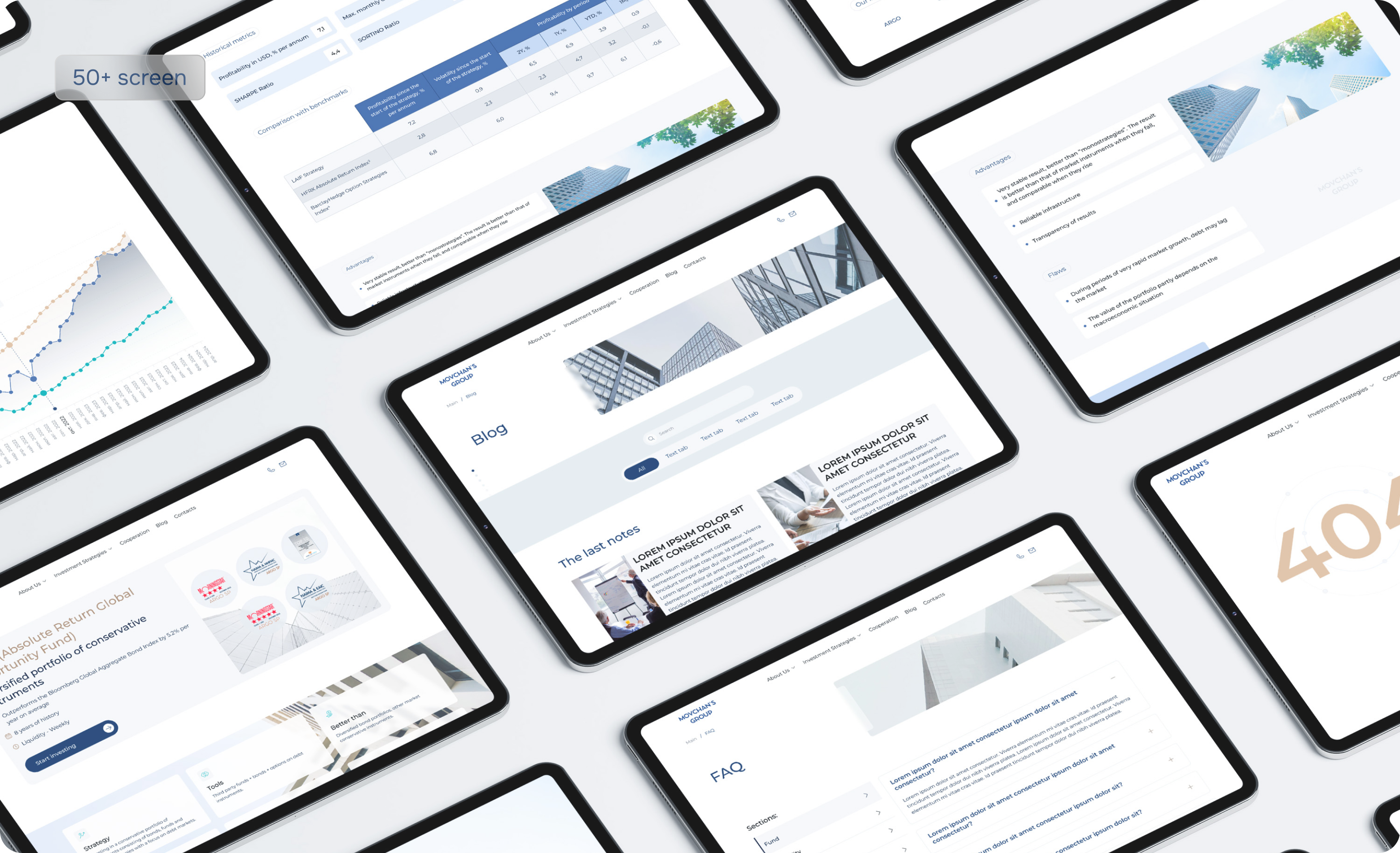 Movchan`s Group Screen page